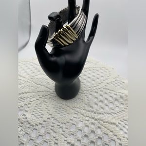 Vintage 2 toned hinged bracelet